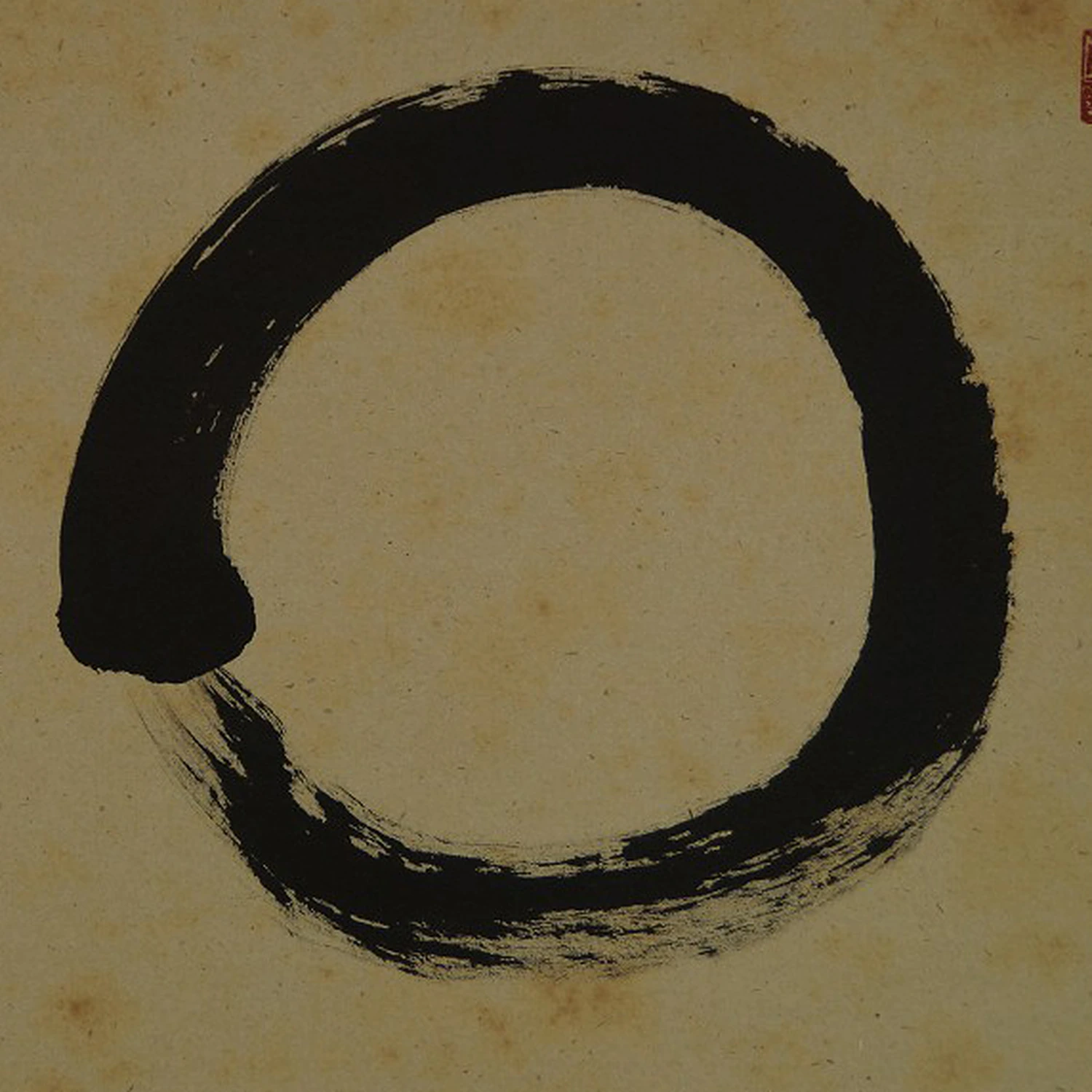 Enso Zen Kalligrafie von Adachi Taido Motiv Nahaufnahme Vorschau