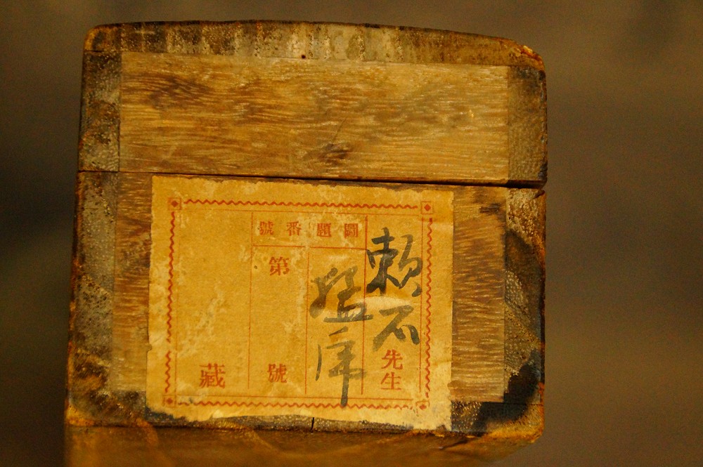 Tiger und Junges Kakemono von Tamaoki Raiseki Aufbewahrungsbox Nahaufnahme