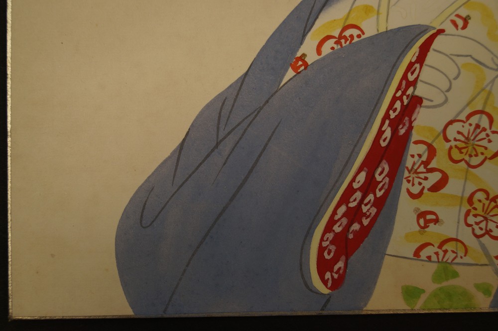 Shikishi Beauty in Kimono Motif Close-Up 3