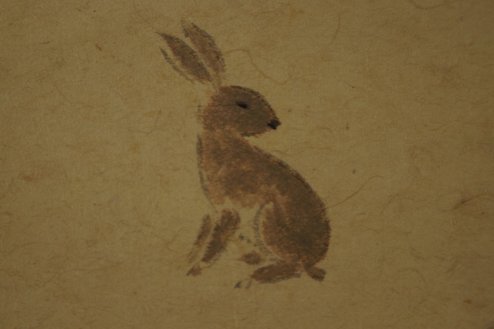 Ein Hase im Schnee Rollbild Hase Nahaufnahme