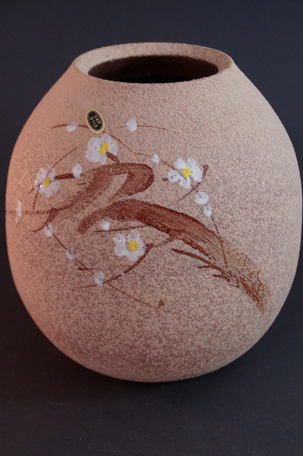 Shigaraki Vase von Kaoru Ohara Frontalansicht