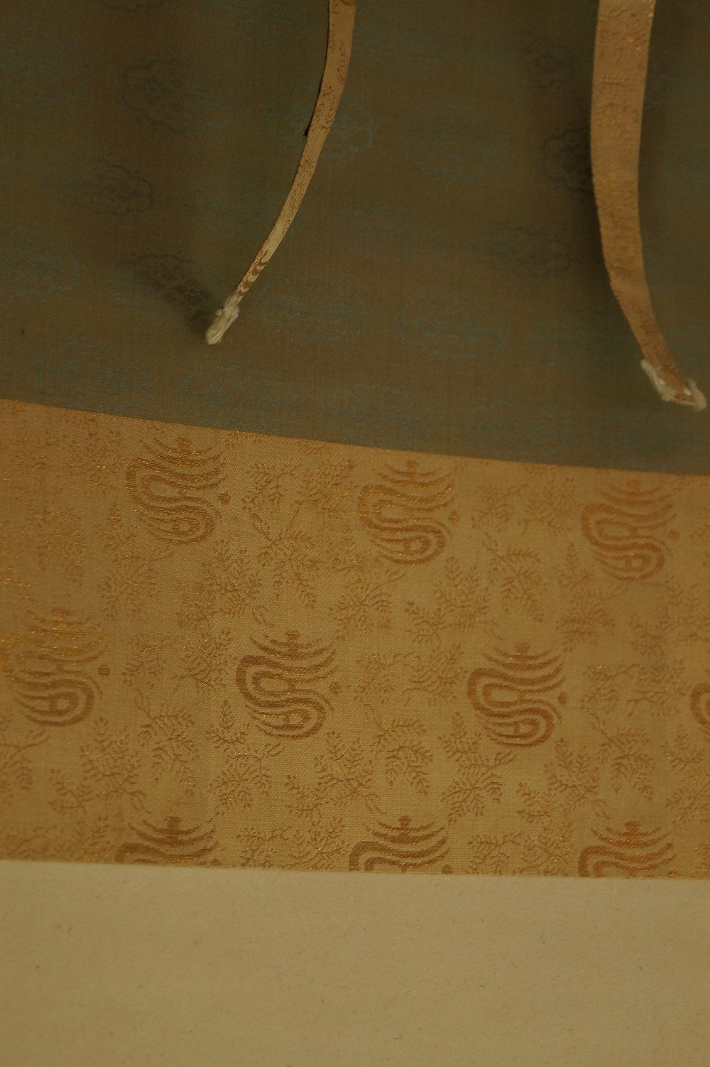 Japanisches Rollbild Kraniche von Nakajima Raisho Montierungsdetail