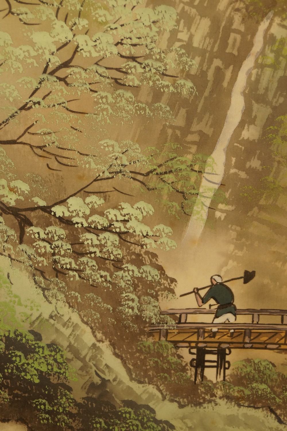 Vier Jahreszeiten Kakemono Set Sommer Motiv Nahaufnahme