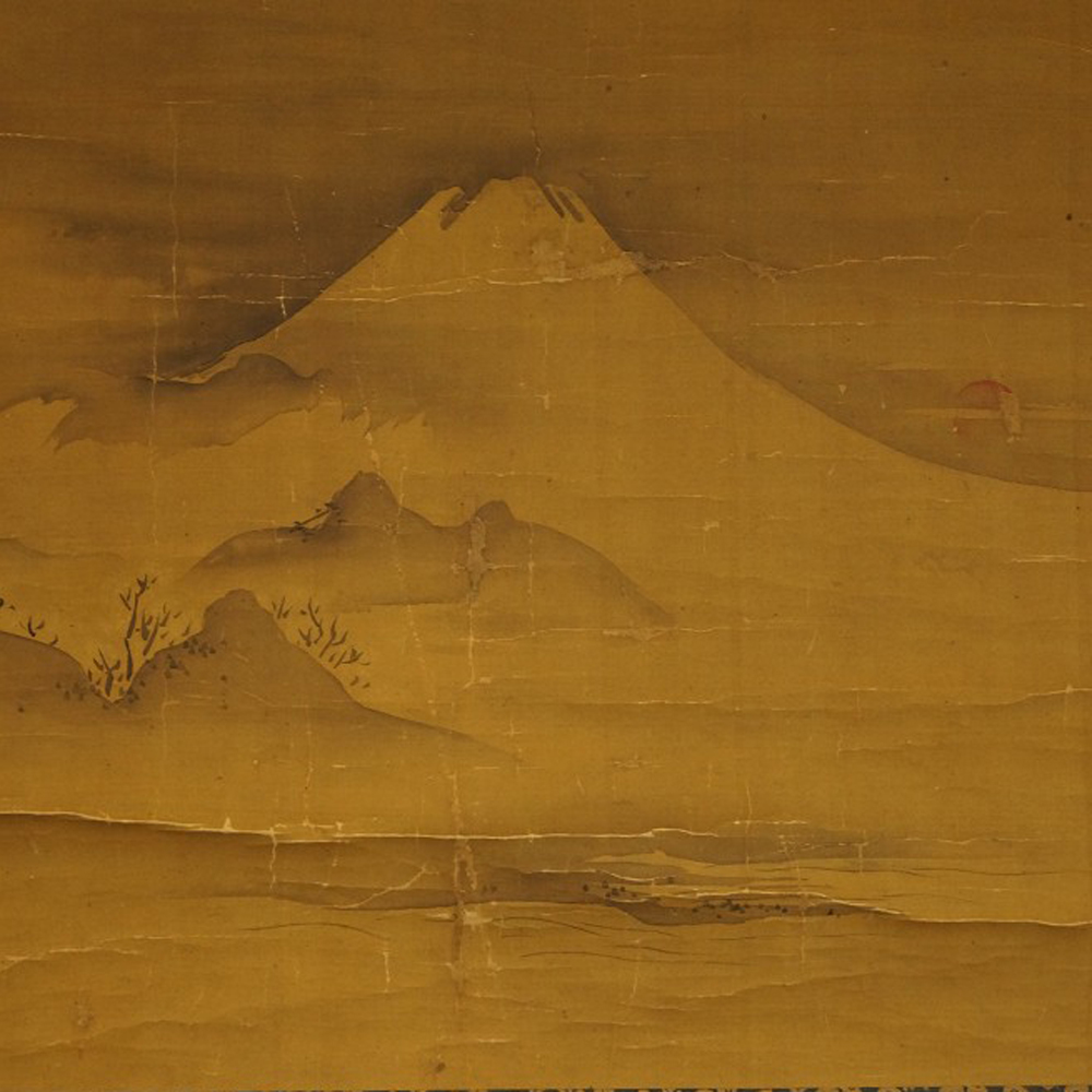 Fuji-San im Morgenrot von Kano Toun Motiv Nahaufnahme Vorschau