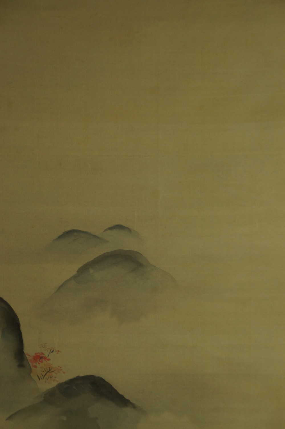 Fruehling und Herbst von Kano Isenin Eishin Herbst Rollbild Landschaft Nahaufnahme