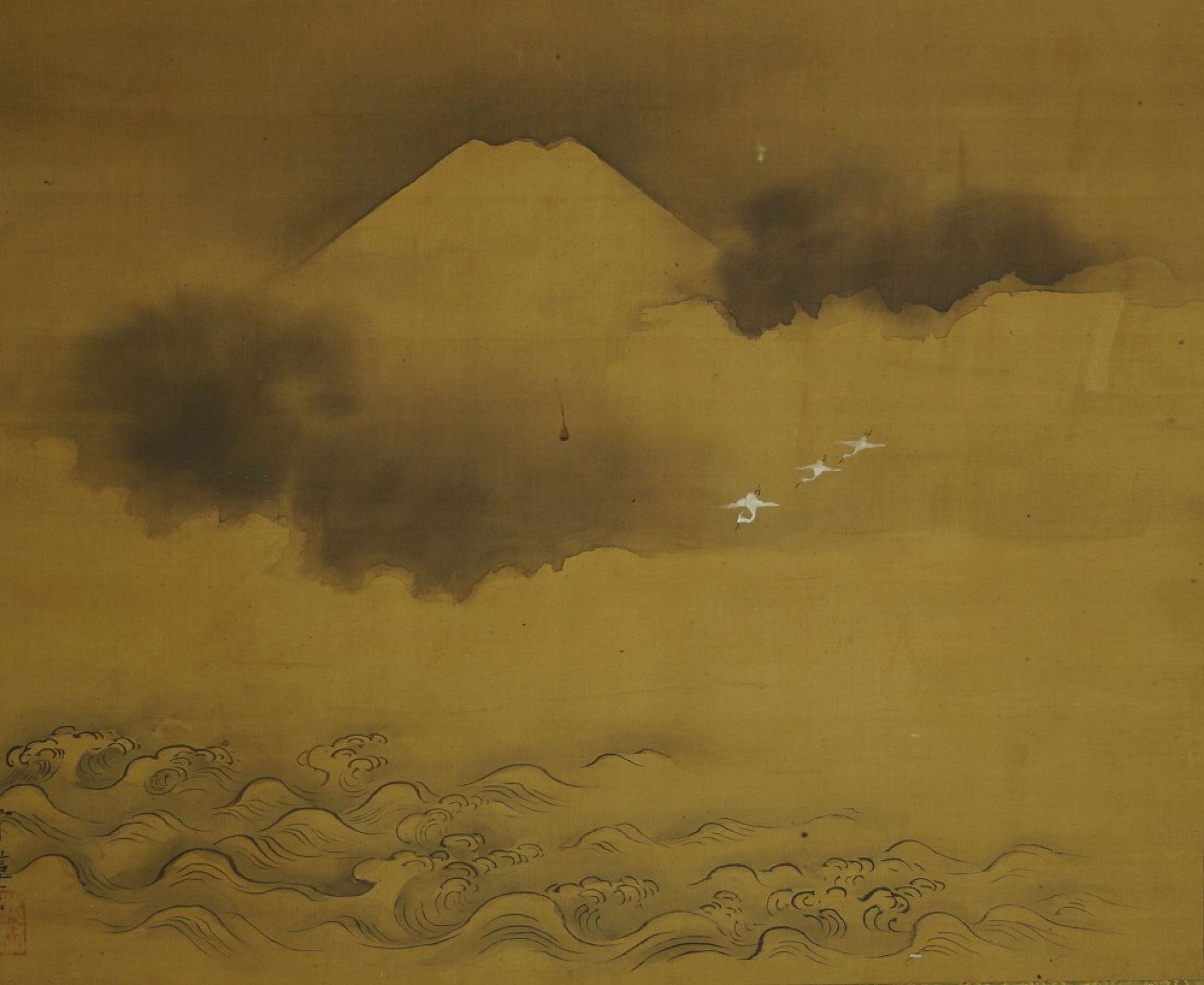 Traditionelle japanische Tuschemalerei