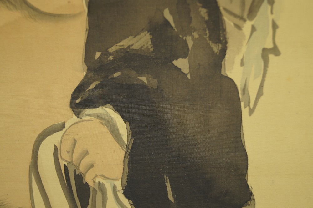 Hotei Rollbild Hotei-Motiv Nahaufnahme 4