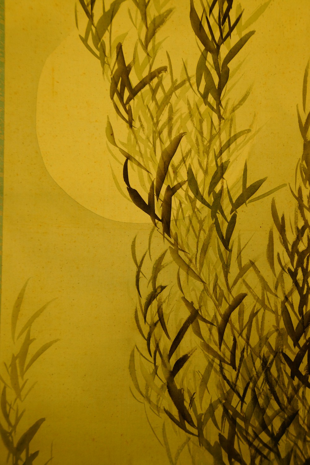 Weide im Mondlicht von Yukawa Shodo Mond-Motiv Nahaufnahme