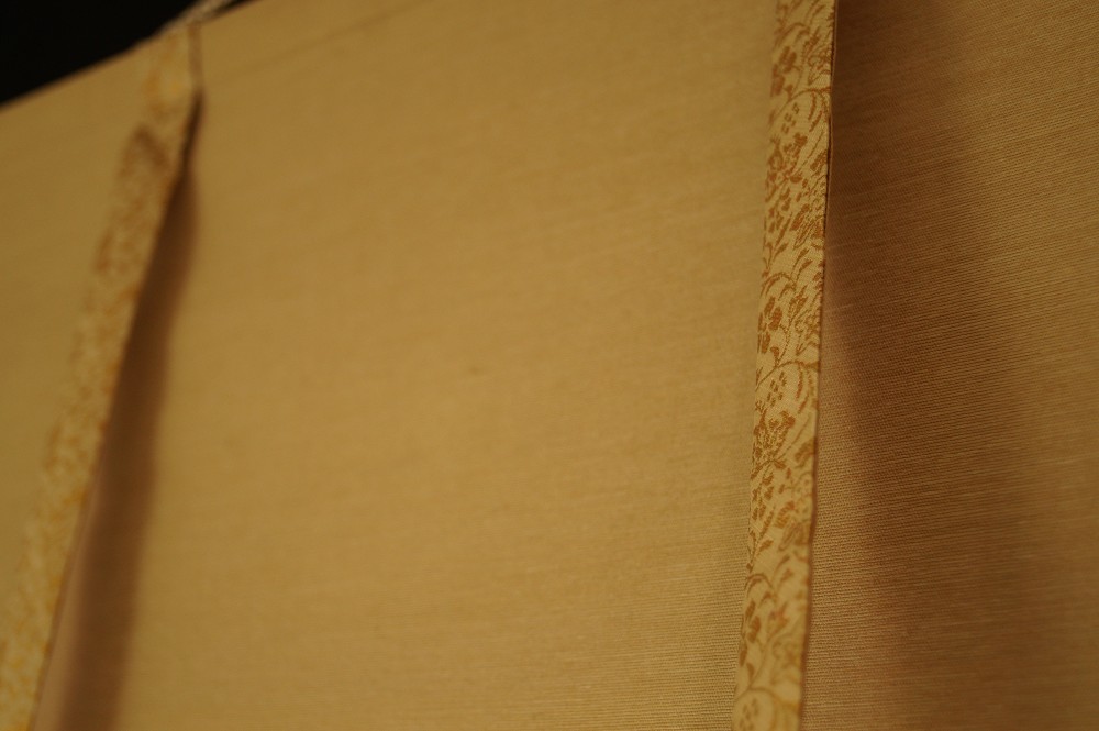 Calligraphy Hanging Cord Silk Brocade Close-Up Mounting Detail