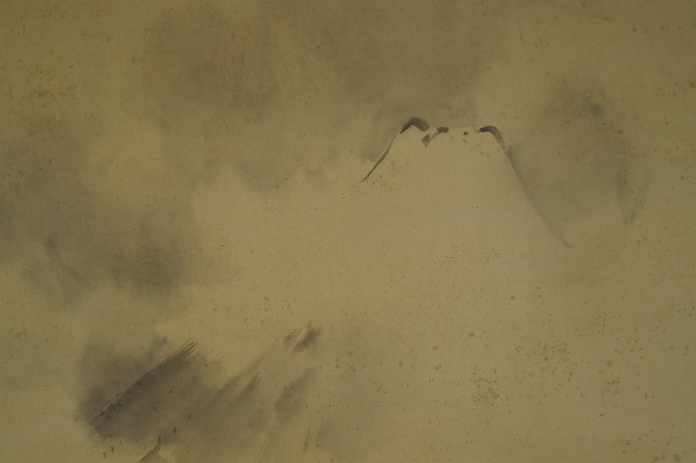Mont Fuji par Toyohiko Okamoto gros plan sur le motif du Fuji