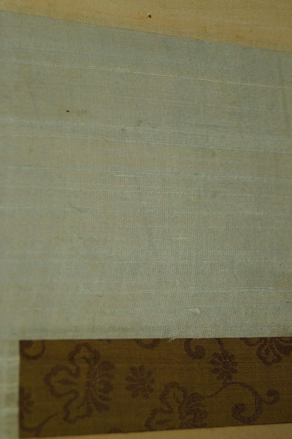 Kakemono Waschbaer Montierungsdetail