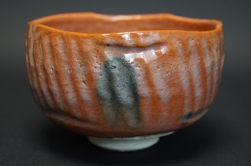 Chawan Raku Keramik Toraku Morisato Seitenansicht 1