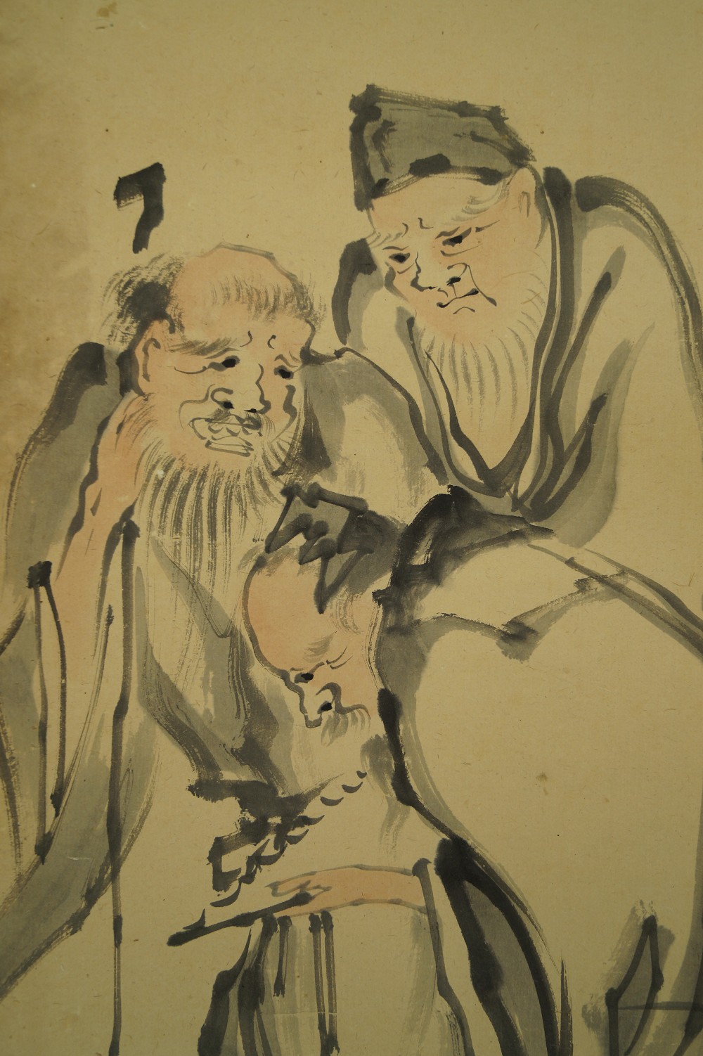 Die drei Weisen Kakemono Weisen-Motiv Nahaufnahme 2