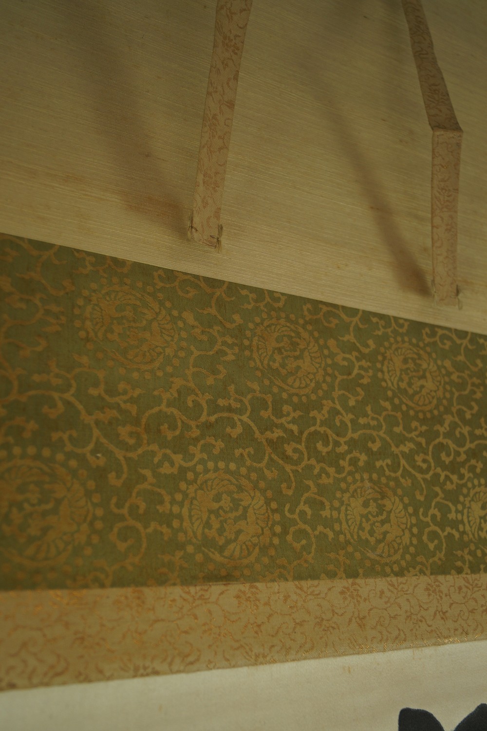 Kalligrafie Glueckwunsch von Motohiro Nijo Montierungsdetail
