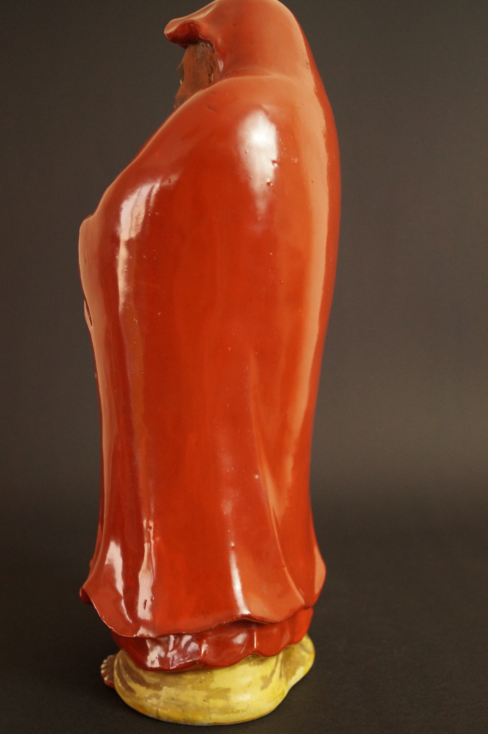 Bodhidharma Daruma Kutani-Figur Rueckansicht 2
