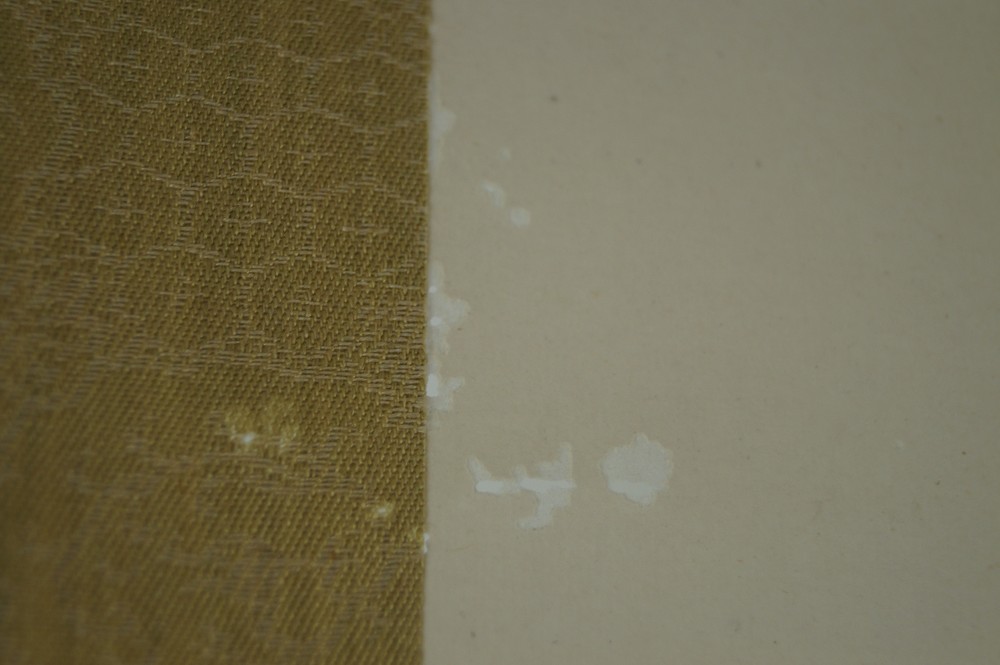 Kalligrafie Die Macht des Kaisers erhellt die Welt Kakemono Montierungsdetail
