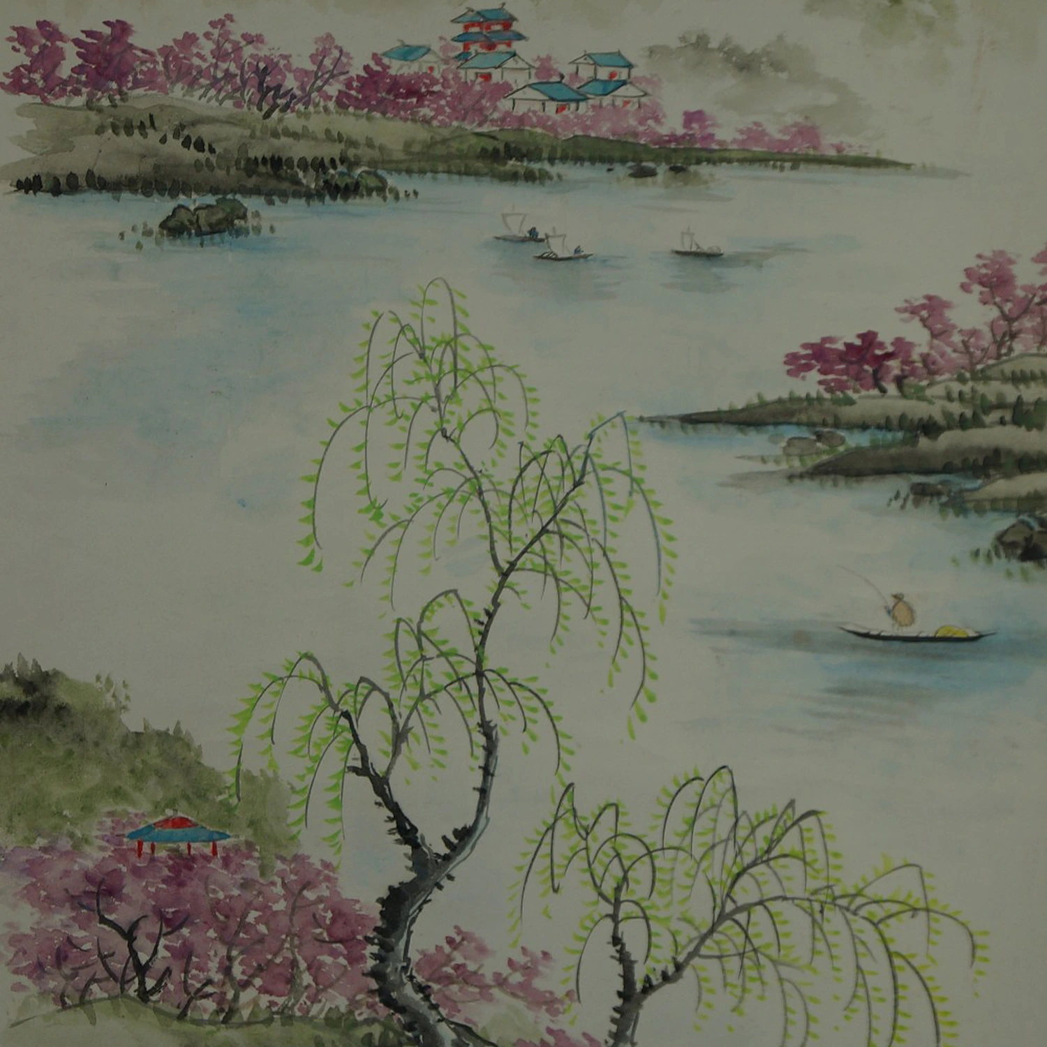 Kakemono Landschaft Motiv Nahaufnahme Vorschau