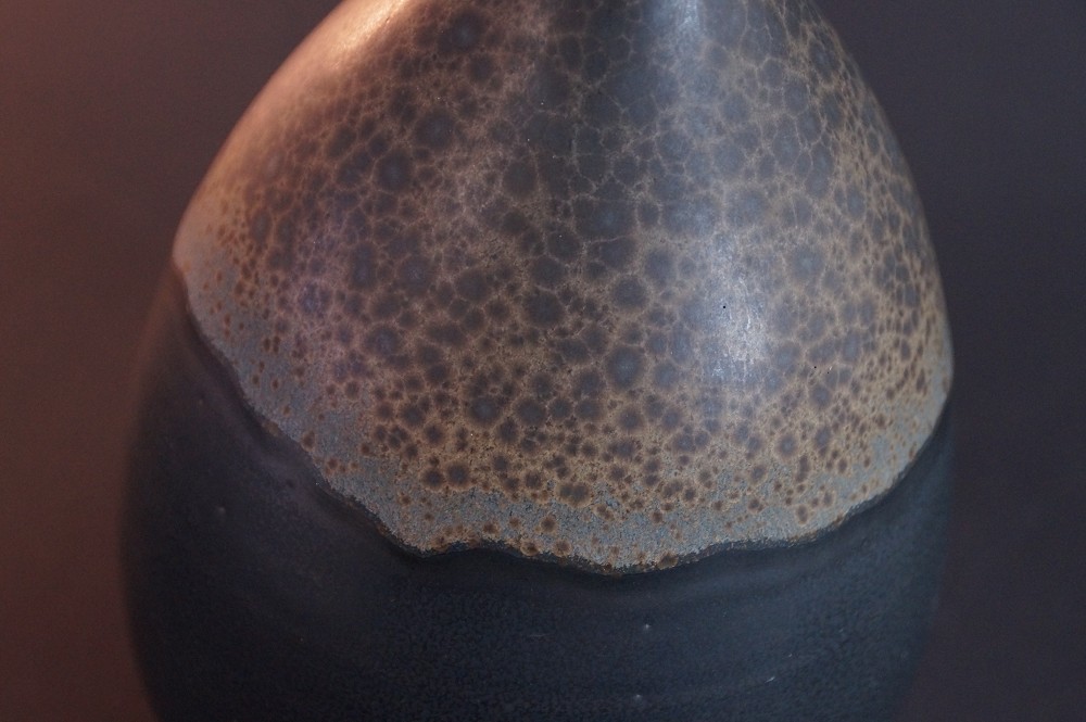 Kasama Vase von Koji Arata Glasur Nahaufnahme 1