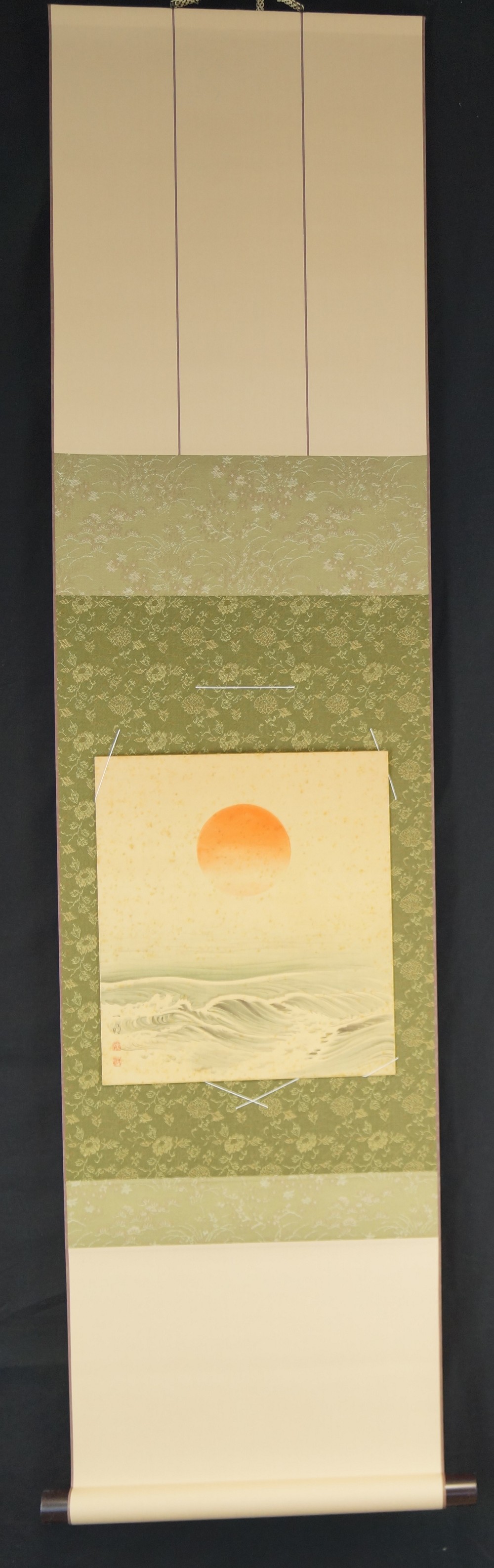 Shikishi Rising Sun Full View with Frame