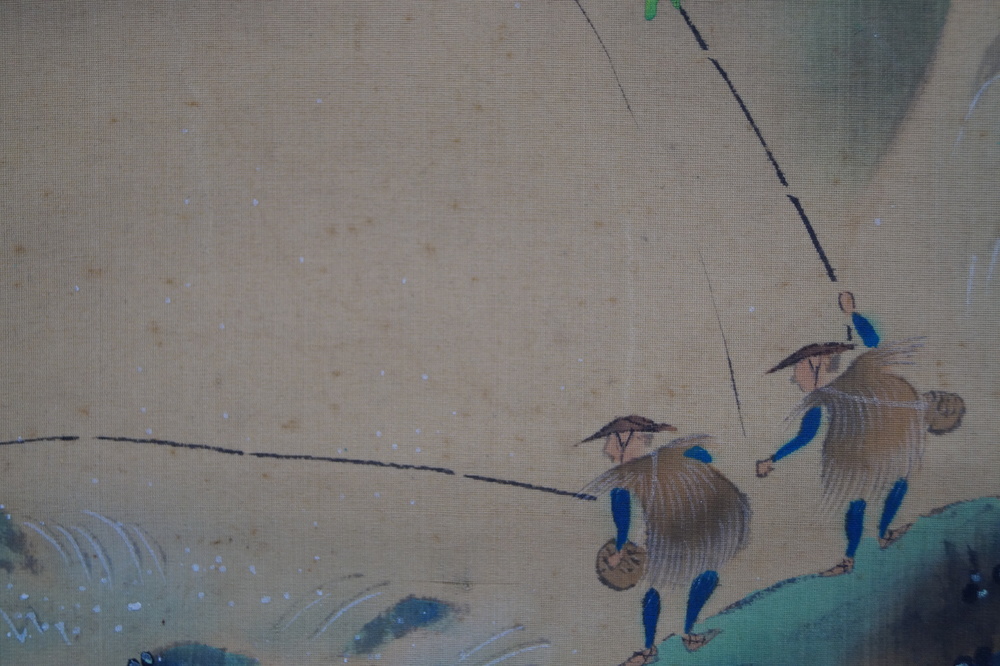Paysage motif de pêcheur gros plan 3