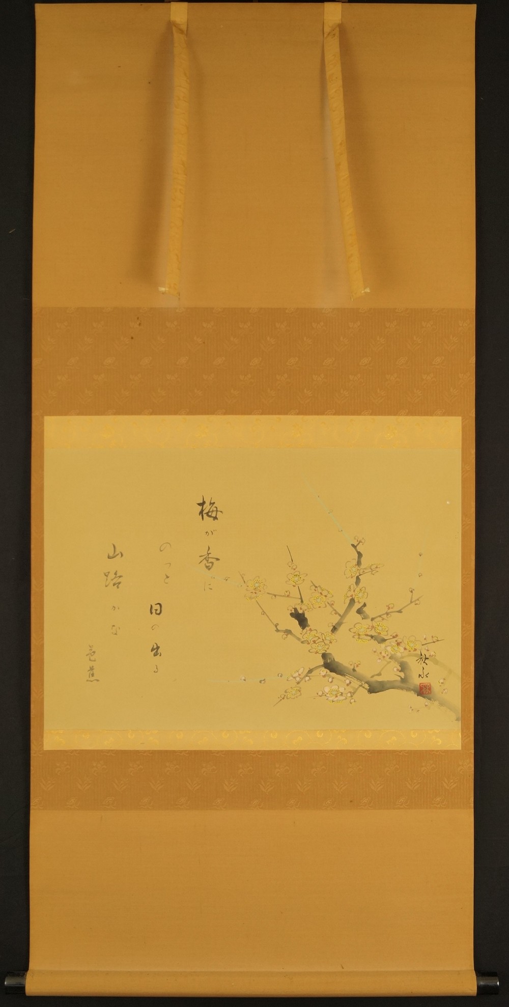Zweig voller Sakura-Blueten Gesamtansicht Rollbild