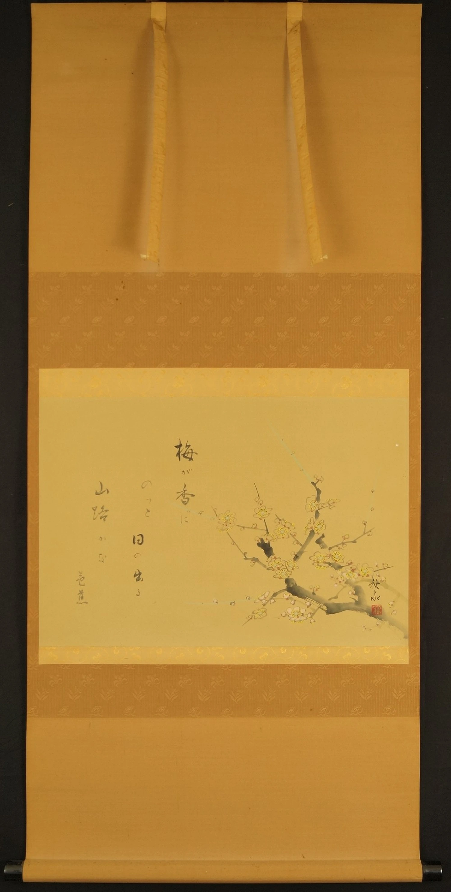 Zweig voller Sakura-Blueten Gesamtansicht Rollbild