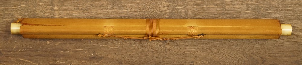 Zwei Flusskrebse Kakemono zusammengerollt
