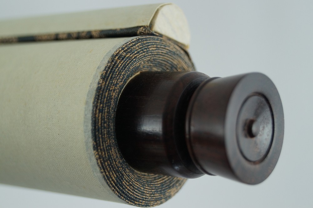 Rotolo verticale del samurai dettaglio del rotolo 2