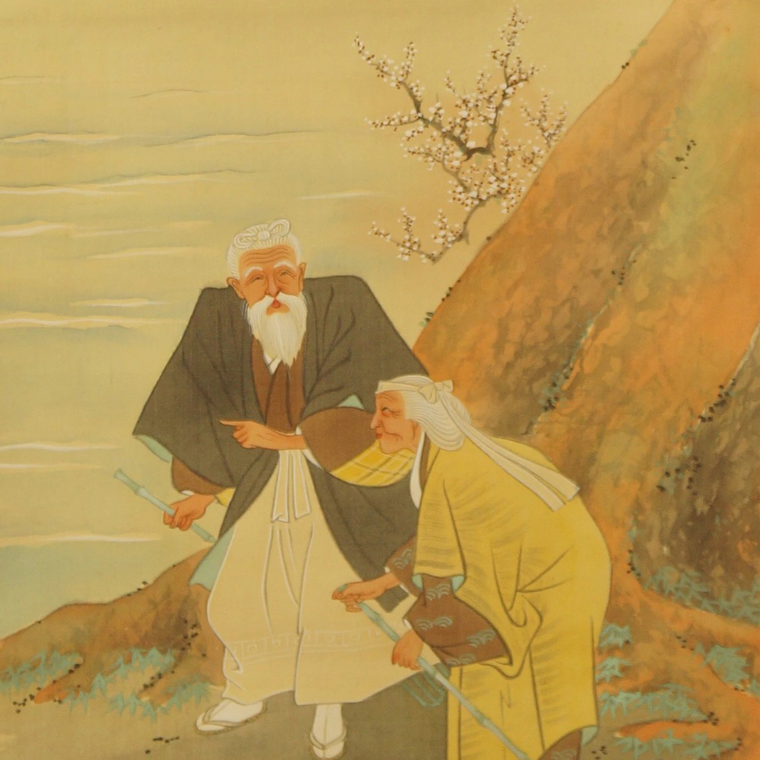 Takasago Legende Kakemono Motiv Nahaufnahme Vorschau