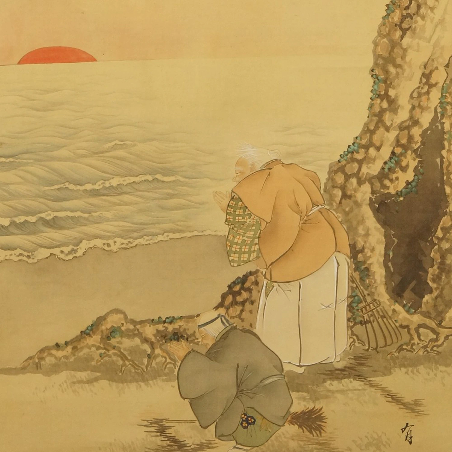 Takasago Rollbild Motiv Nahaufnahme Vorschau