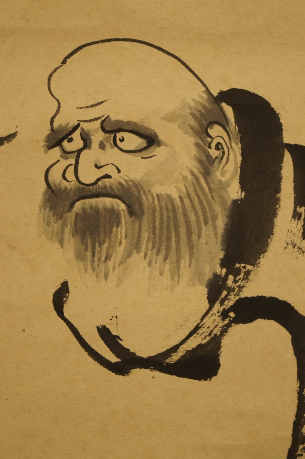 Kakemono Bodhidharma Motiv Nahaufnahme 1