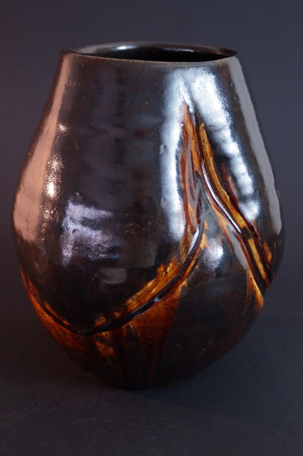 Vase de Seto par Shunrei Kato Vue de côté 2
