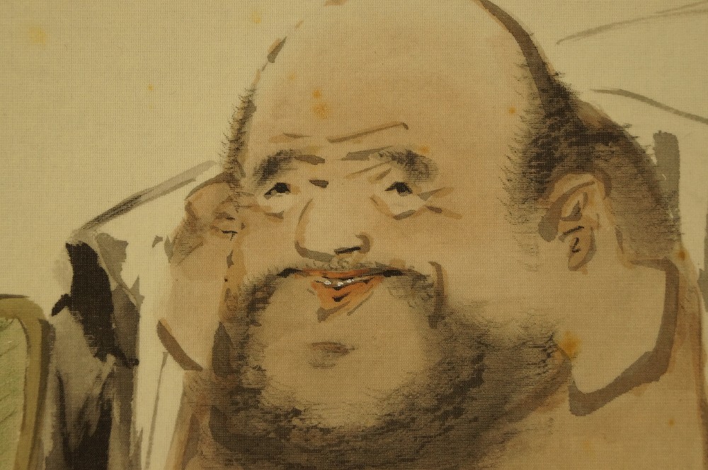Kakemono Hotei Hotei Motiv Nahaufnahme 3