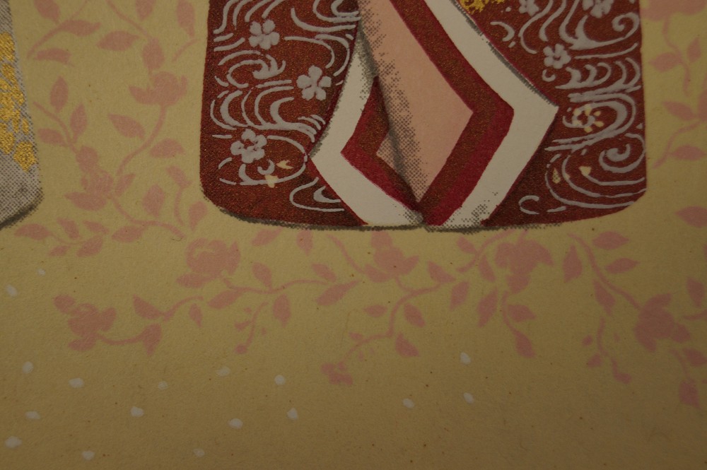 Shikishi Hina Dolls Print Empress Motif Close-Up 2