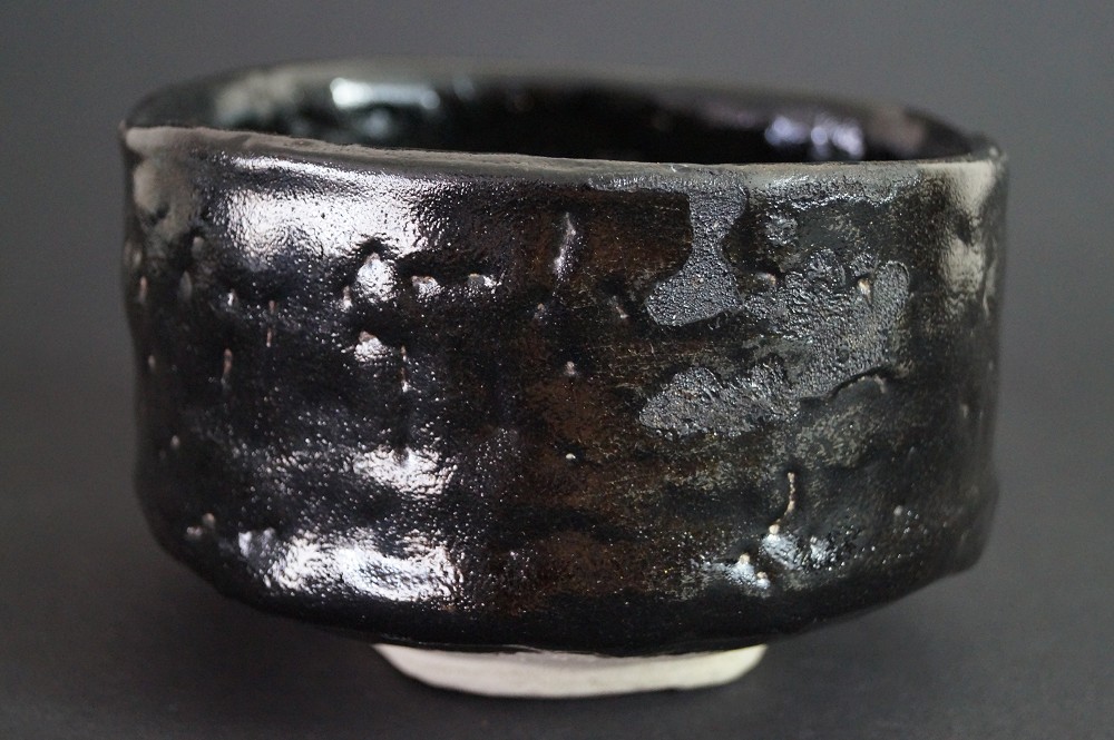Chawan Seto di Haruo Kato, vista frontale