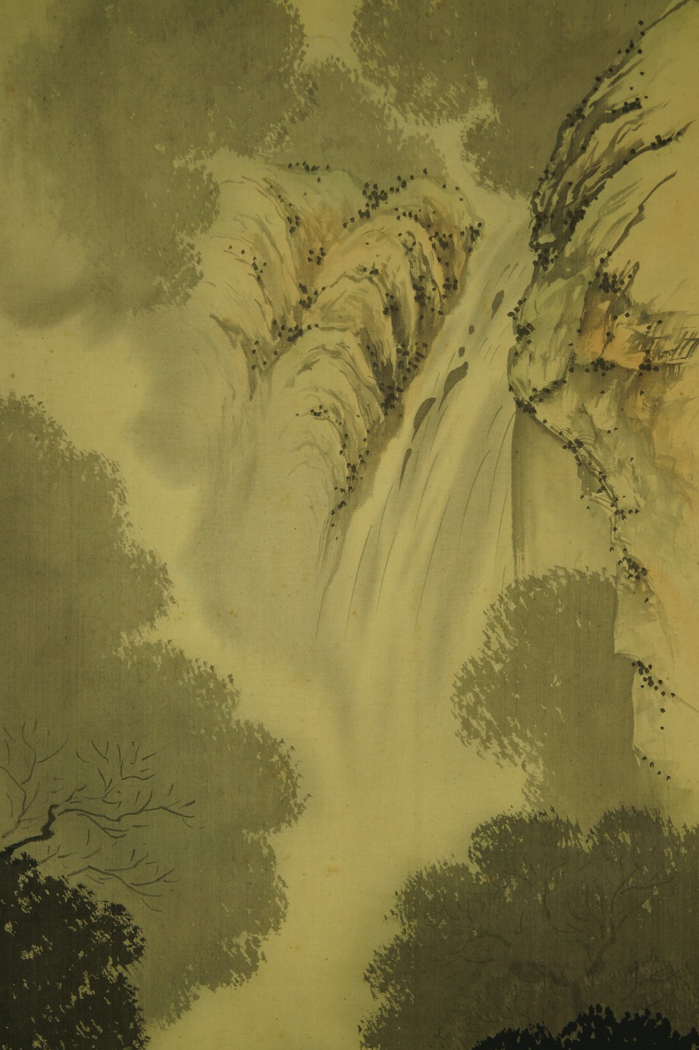 Landschaft Wasserfall Motiv Nahaufnahme
