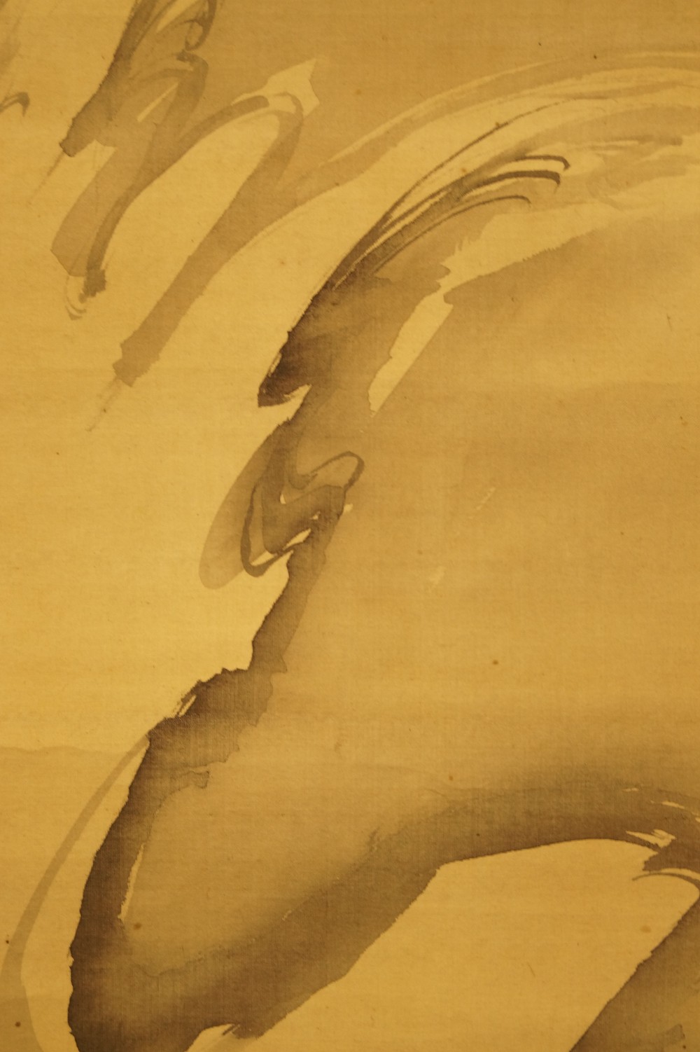 Soleil levant, vague déferlante par Ogata Gekko, gros plan de la vague 3