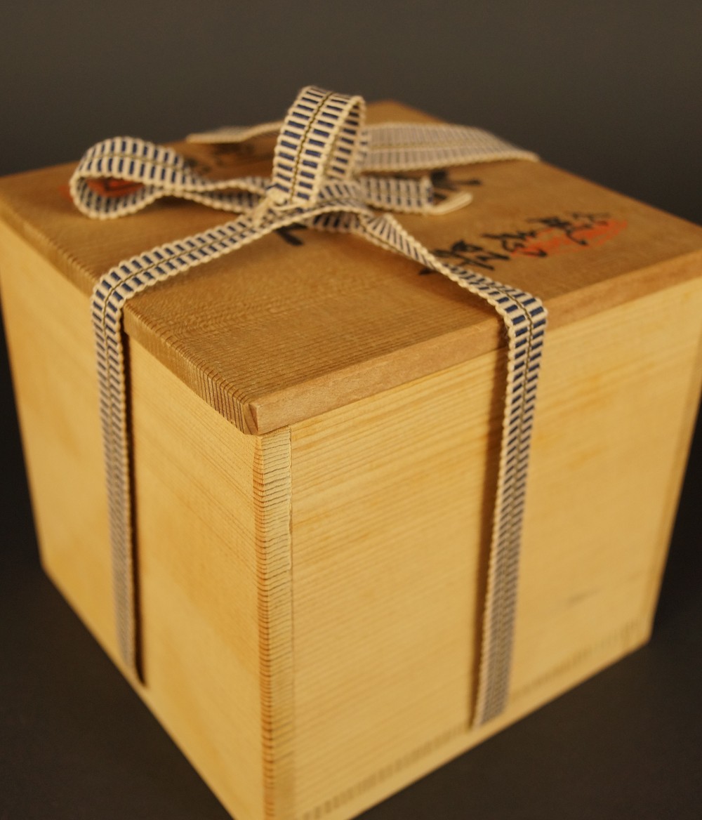 Chawan Shino Keramik Aufbewahrungsbox mit Kordel