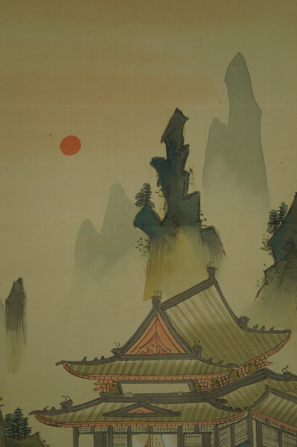 Paysage, gros plan sur le motif 1