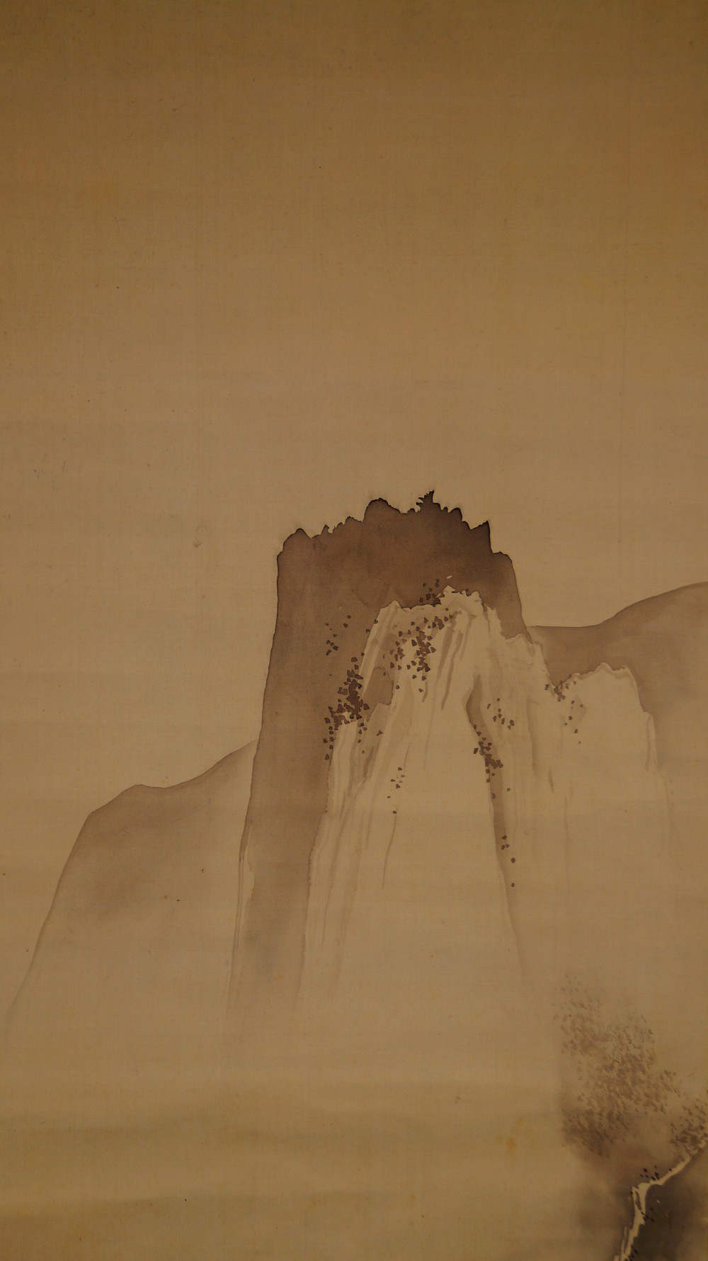 Berglandschaft im Nebel von Hashimoto Gaho Berggipfel Nahaufnahme