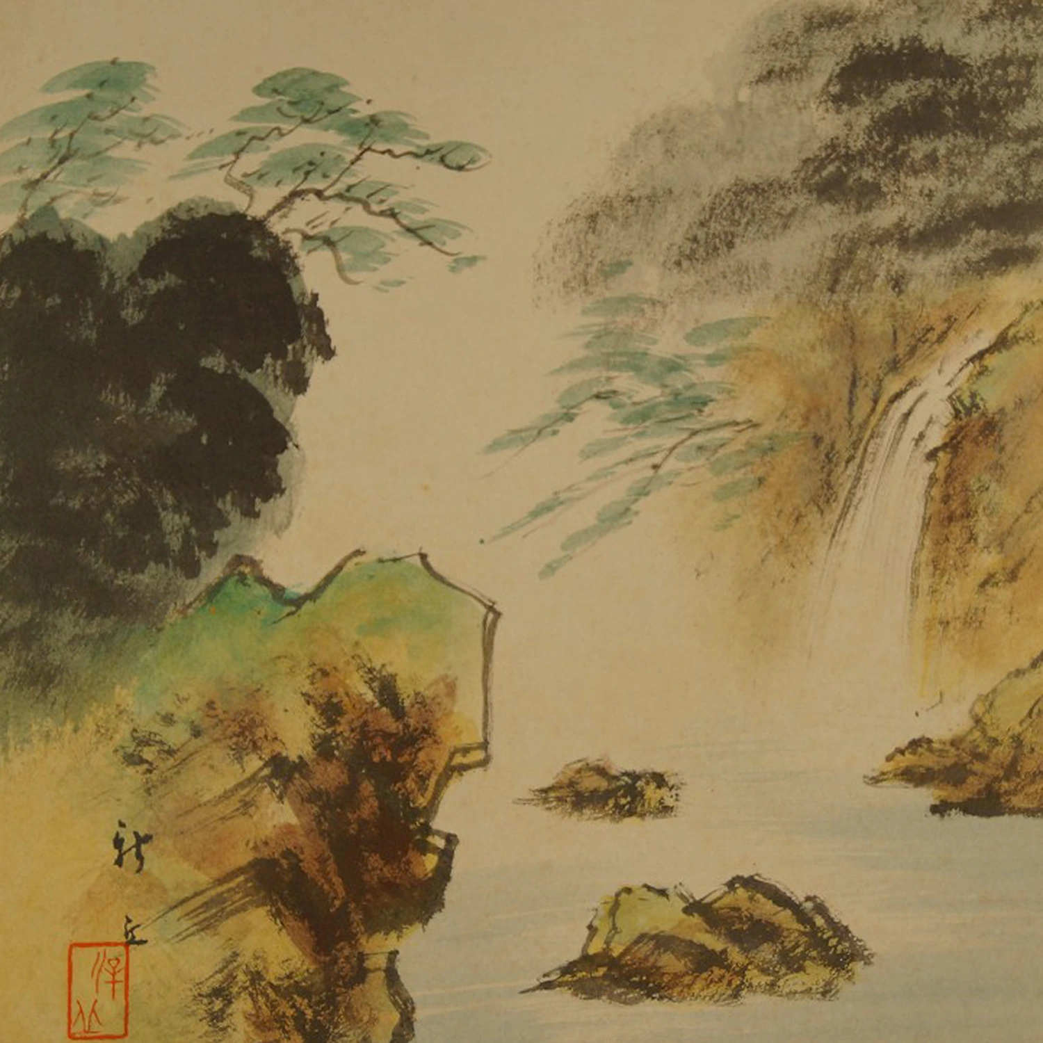 Shikishi Landschaft Motiv Nahaufnahme Vorschau