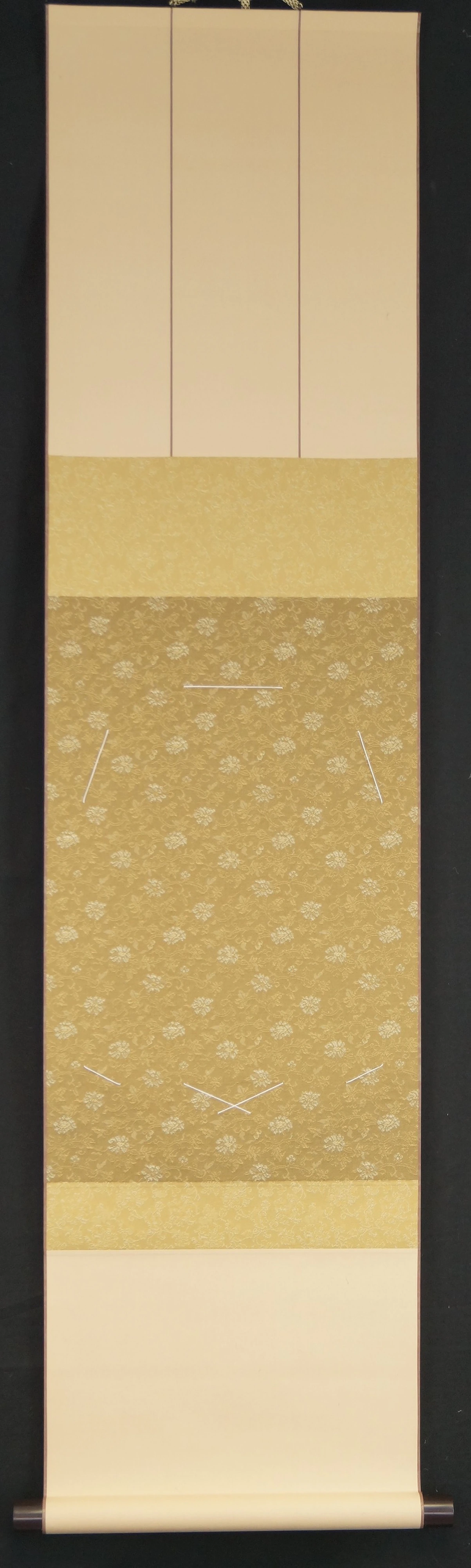 Encadrement vide pour un shikishi vue d'ensemble rouleau suspendu