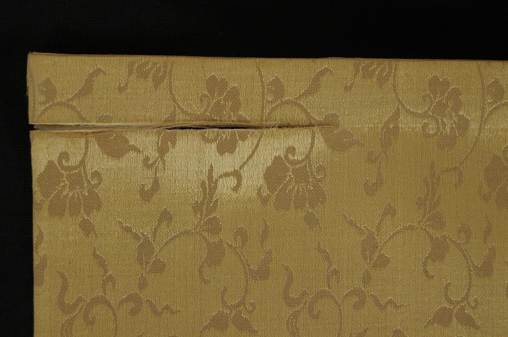 Papagai Rollbild von Kaura Moriyama Montierungsdetail