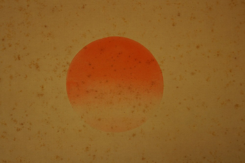 Shikishi Rising Sun Sun Motif Close-up