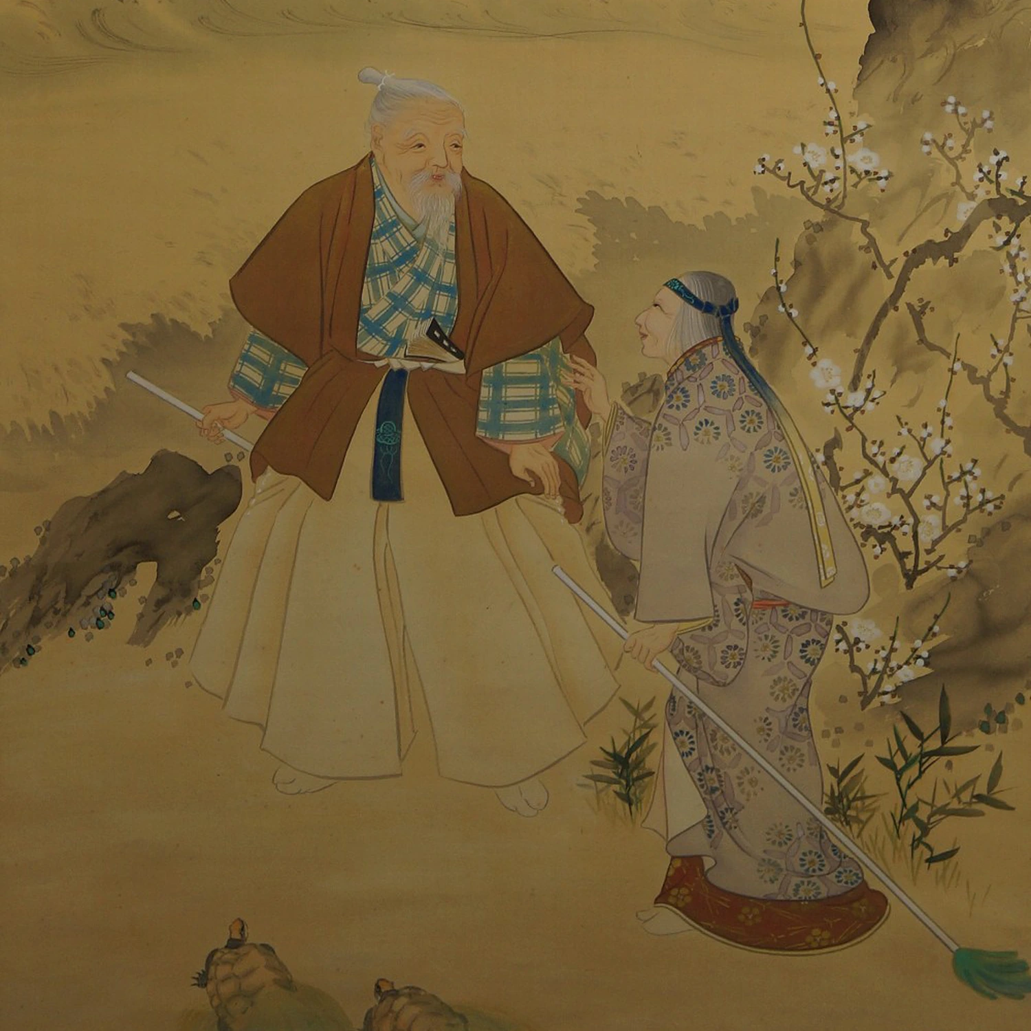 Kakemono Takasago Legende Motiv Nahaufnahme Vorschau