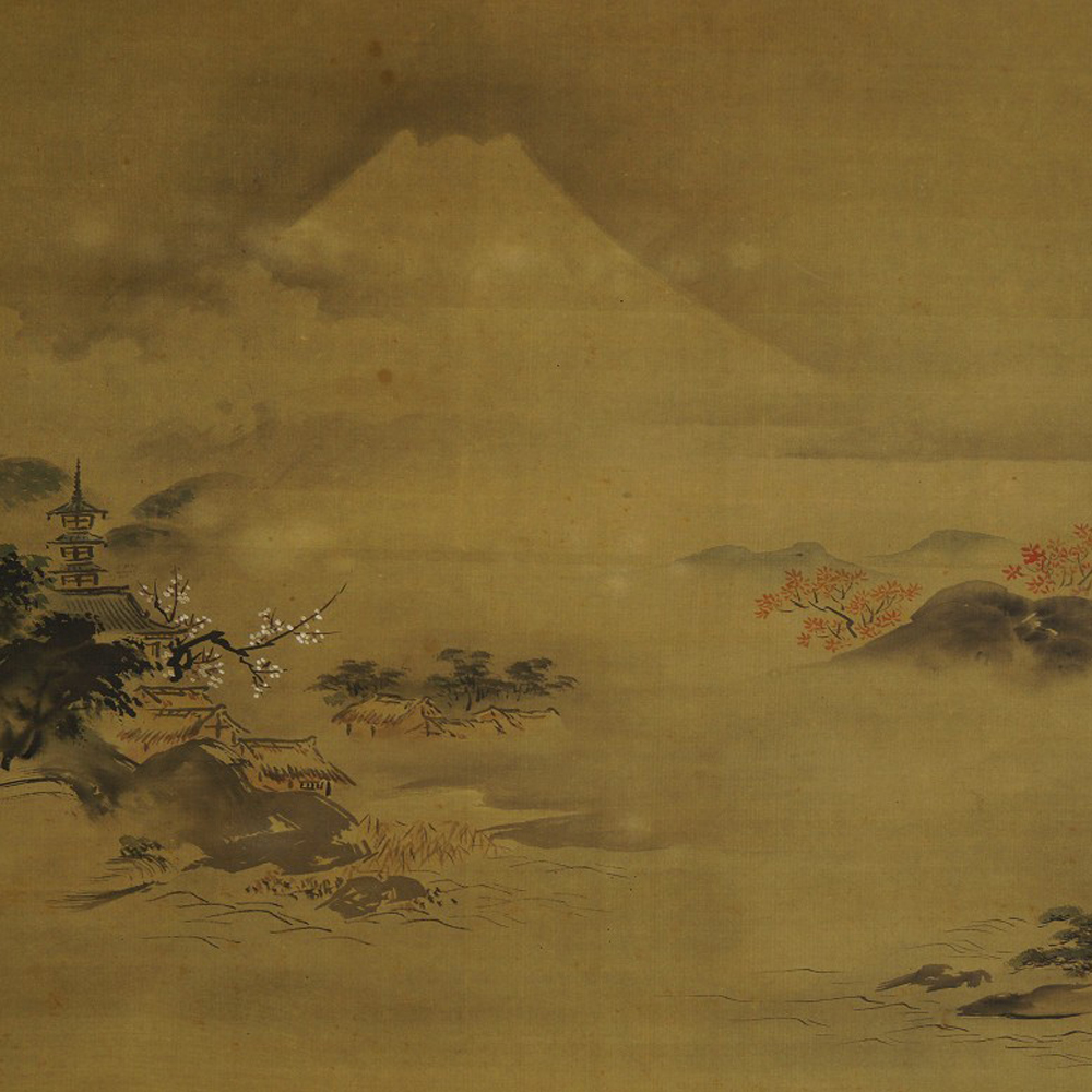Fuji-san di Kano Ryusetsu primo piano del motivo anteprima