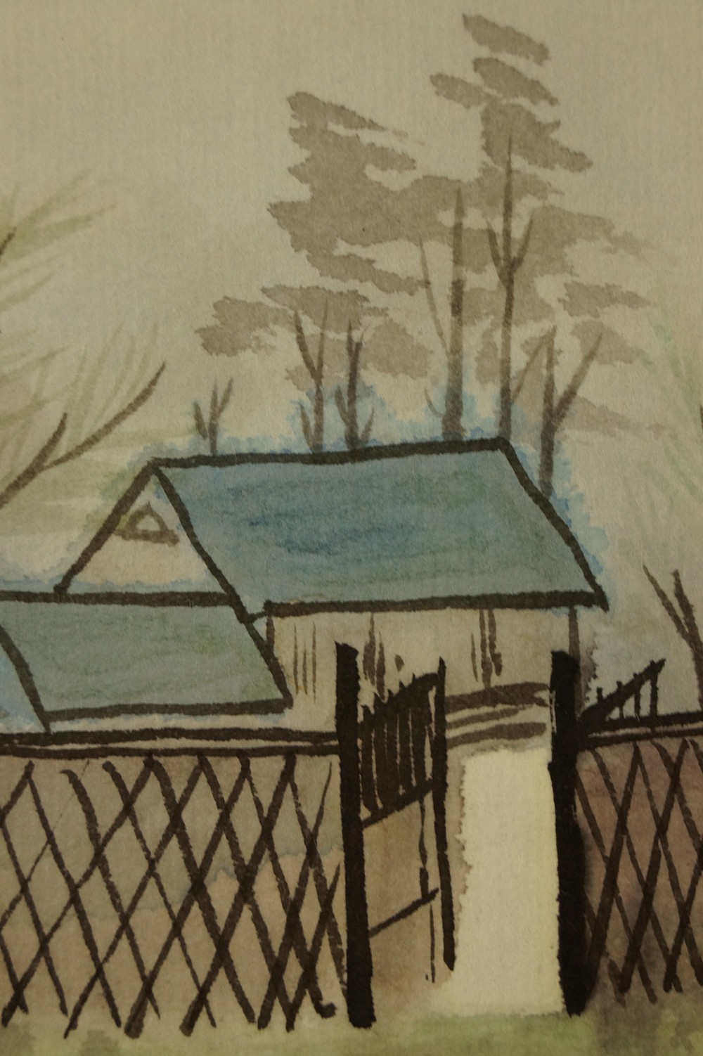 Landschaft Gehoeft Motiv Nahaufnahme