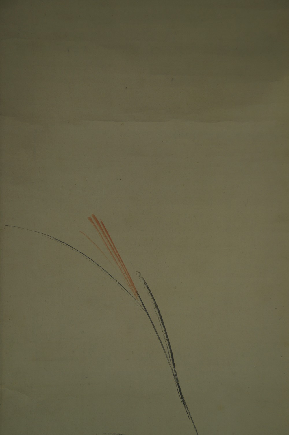 Cailles dans l'herbe par Hiroune Araki gros plan du motif de l'herbe 1