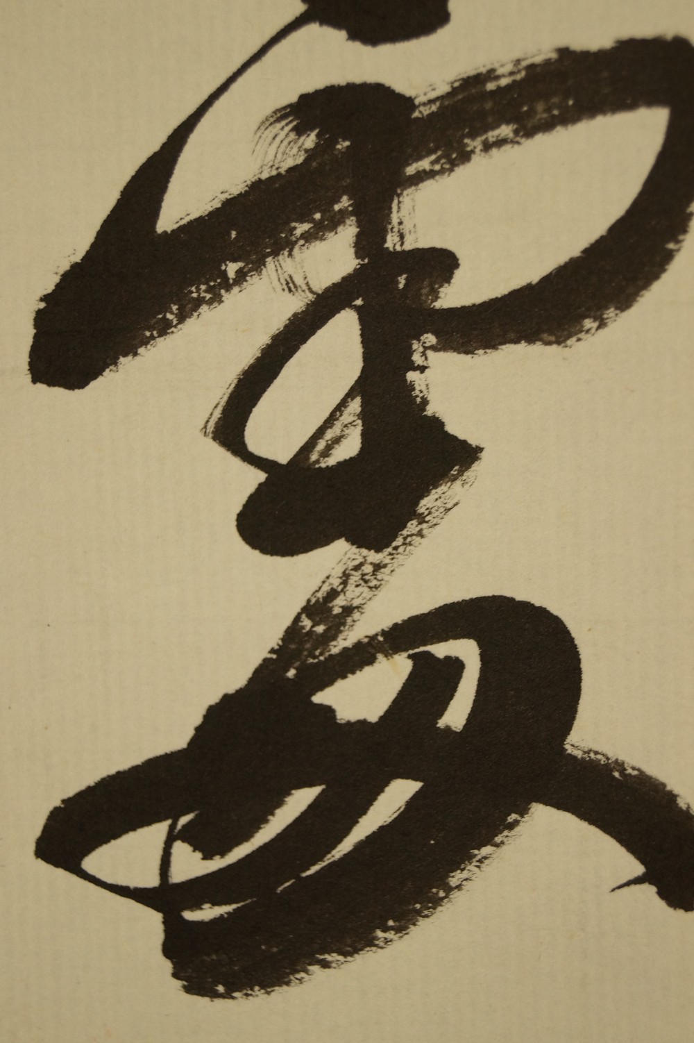 Calligraphy Monkey Cry and Wild Geese Brushwork Close-Up 2