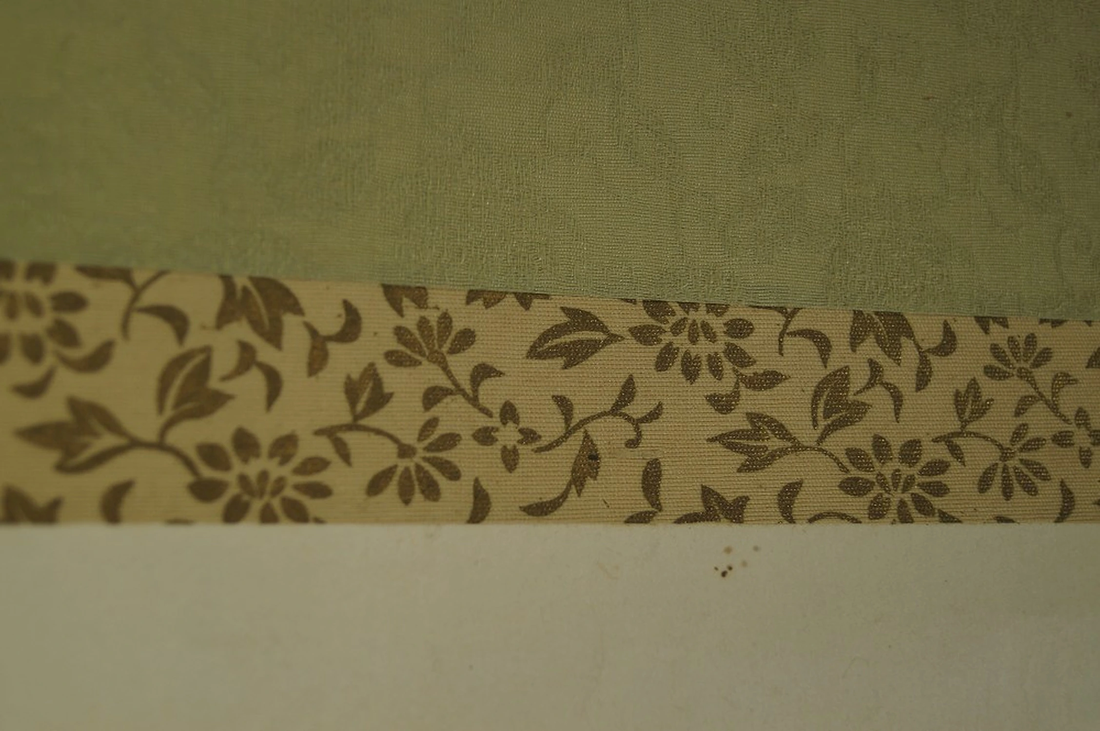 Spring Village with Cherry Blossoms Kakemono Mounting Detail 2